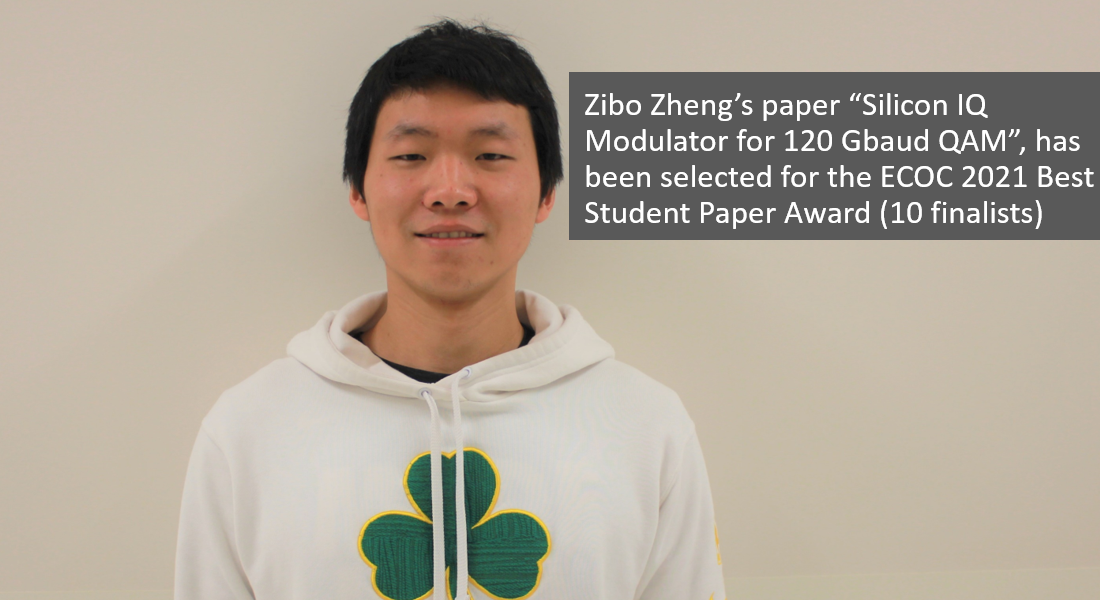 Zibo - Best Student Paper Award of ECOC 2021